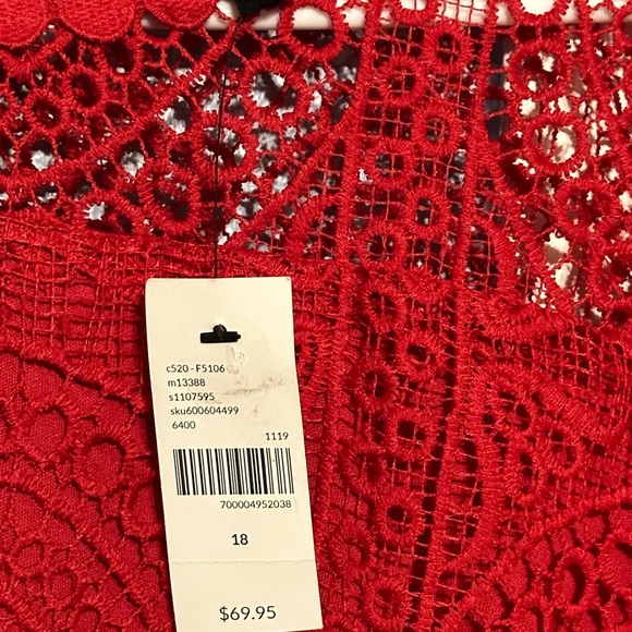 Lane Bryant Red Lace Peplum - Picture 3 of 3
